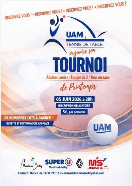 Tournoi loisir de tennis de table