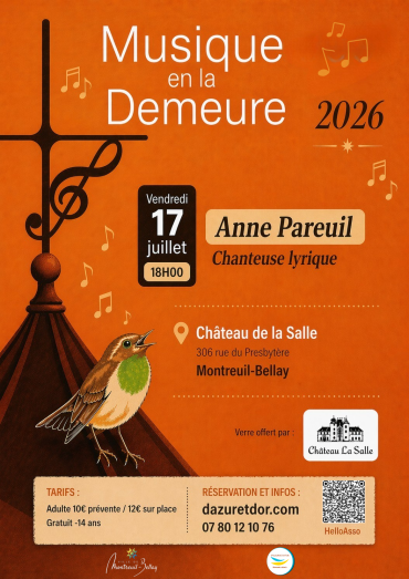 Musique en la demeure - Anne PAREUIL,Chanteuse Lyrique Mezzo-Soprano